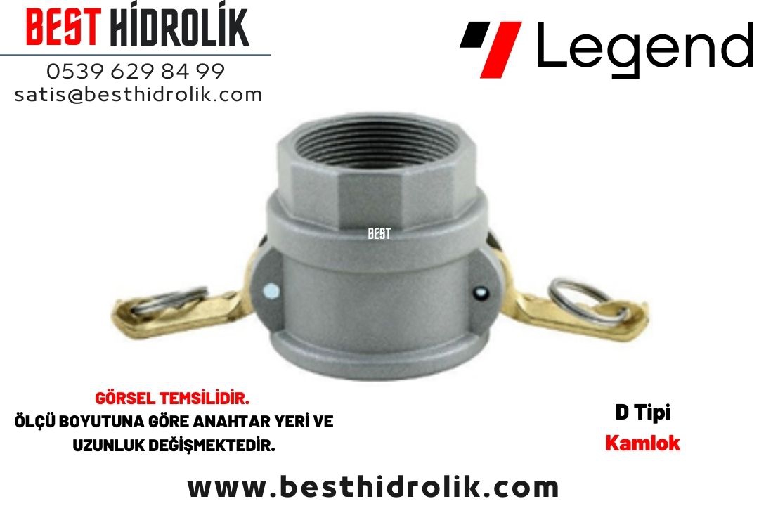 1” D Tipi Alimünyum Kamlok